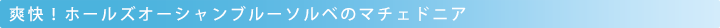 爽快!ホールズオーシャンブルーソルベのマチェドニア
